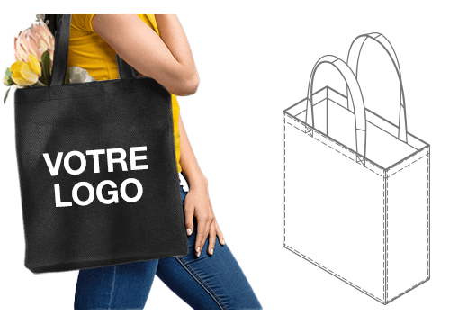Porta - Tote Bags rigides avec Logo Porta - Tote Bags rigides avec Logo