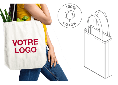 Weave - Tote bags personnalisés en coton Weave - Tote bags personnalisés en coton