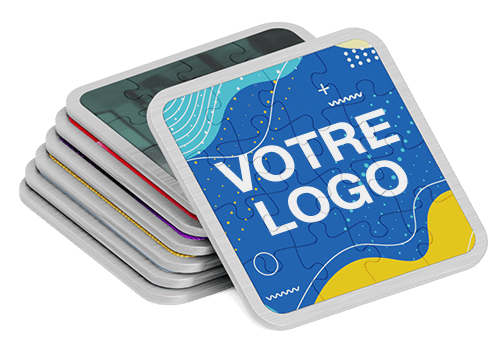 Montage - Sous-Verres objets publicitaires