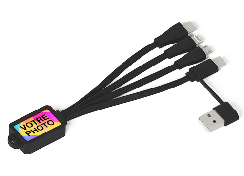 Multi - Câble USB USB Octopus marqué  Multi - Câble USB USB Octopus marqué