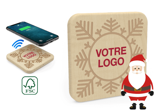 Forest Christmas - Chargeur Sans Fil Personnalise