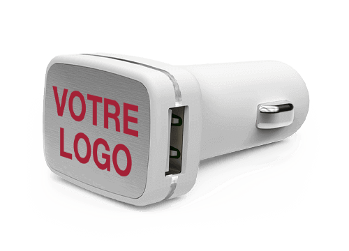 Zip - Chargeur USB Voiture Personnalisable Zip - Chargeur USB Voiture Personnalisable