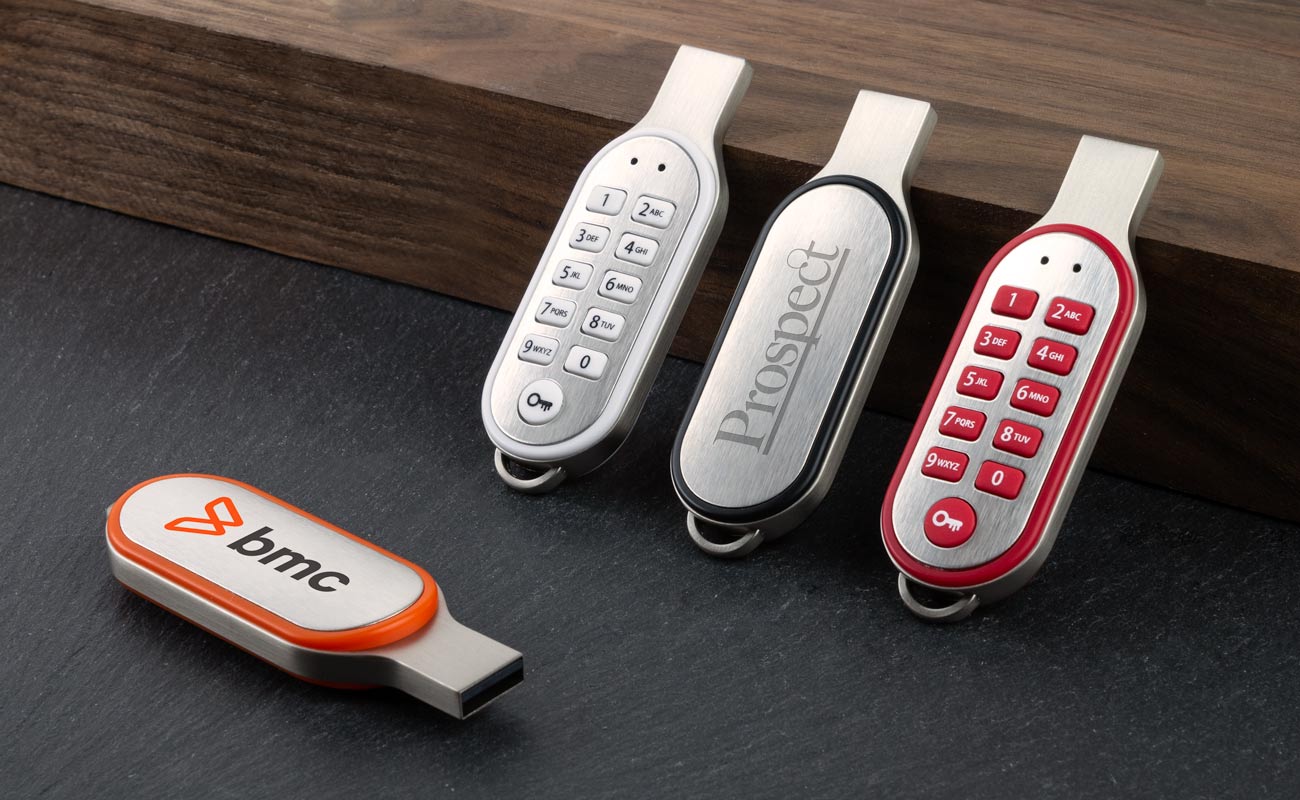 Code - Clés USB avec code PIN et logo gallery thumbnail