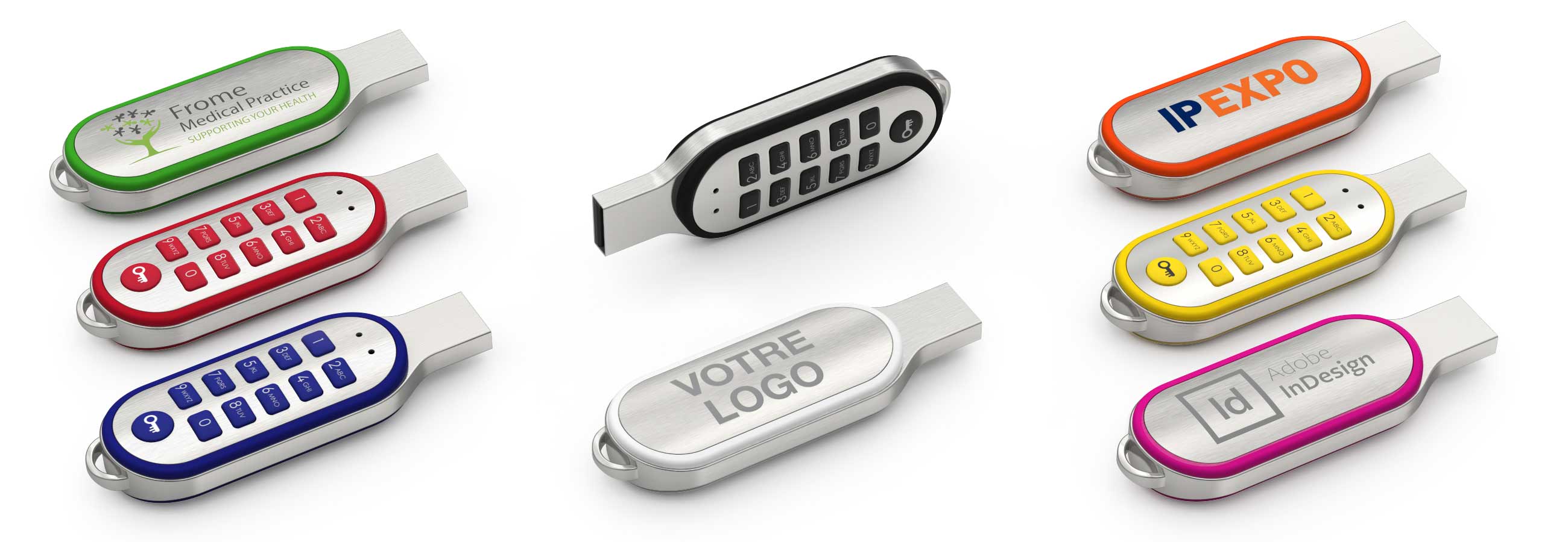 Cle Usb En Code Clé USB personnalisée avec touches, Code