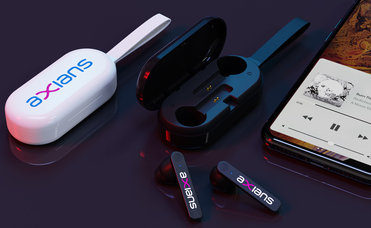 Duet - Écouteurs Bluetooth® sans fil personnalisés gallery thumbnail