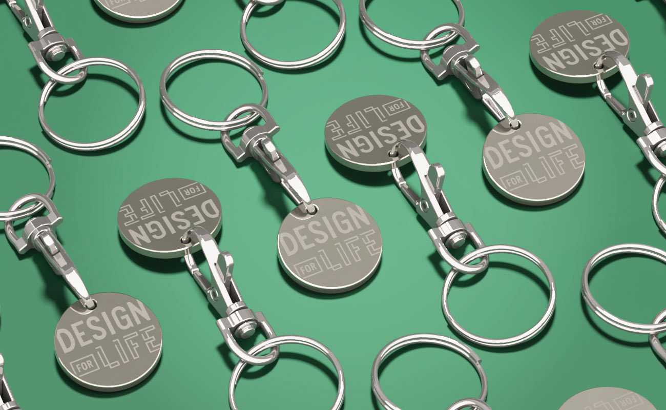 Elegance - Jetons pour caddie objets publicitaires gallery thumbnail