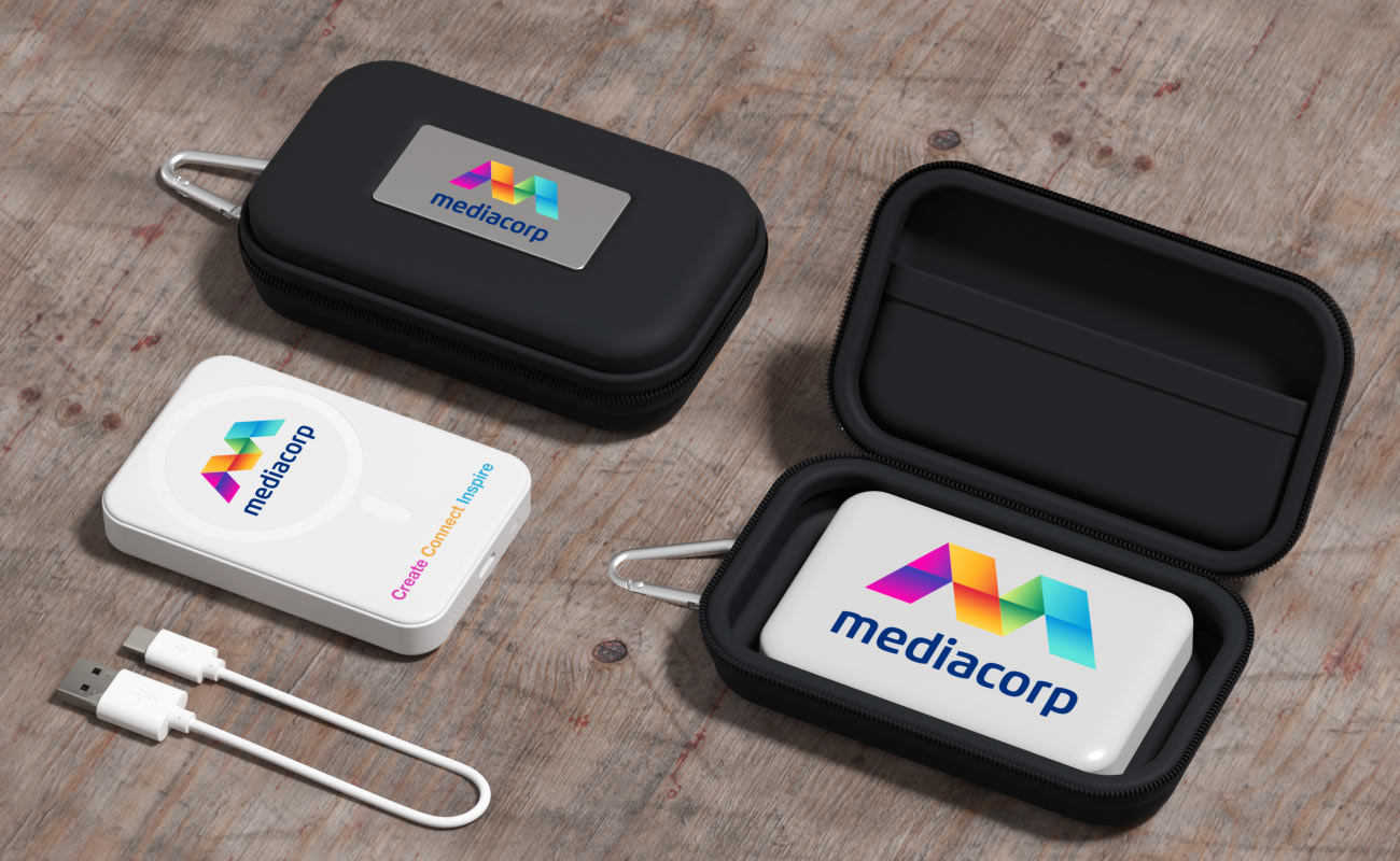 Force - Power banks magnétiques sans fil avec logo gallery thumbnail