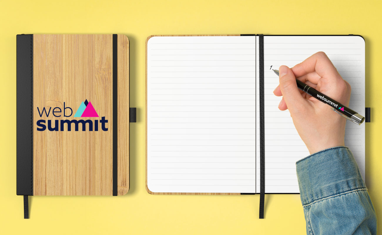 Grove - Carnets en bambou promotionnels avec logo gallery thumbnail