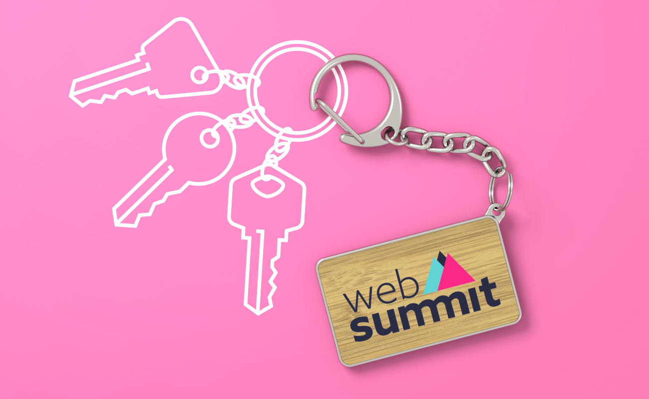 KeyCraft - Porte-clés en bambou avec logo gallery thumbnail