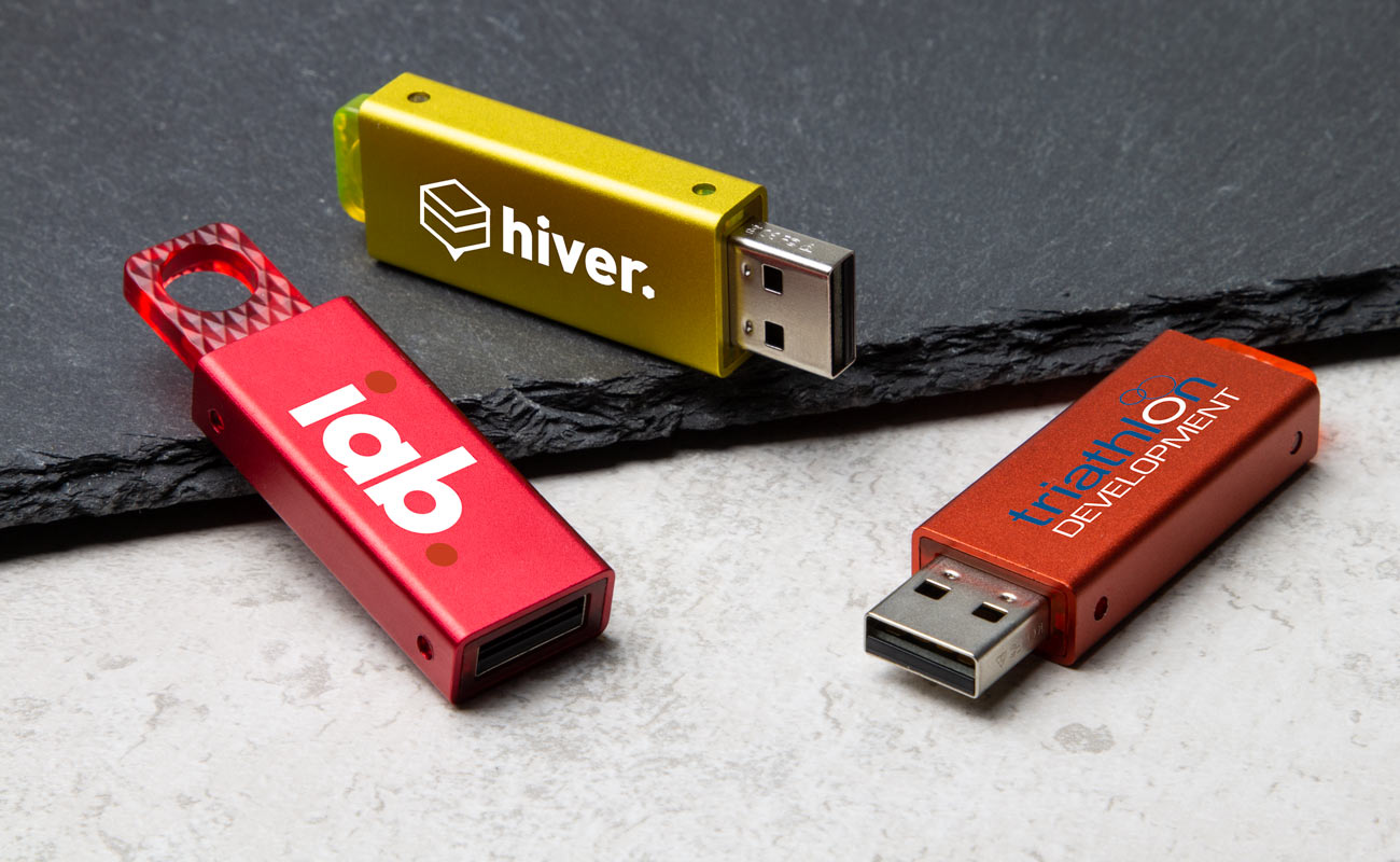 Clé USB personnalisée coloris mauve/violet de capacité 64Go