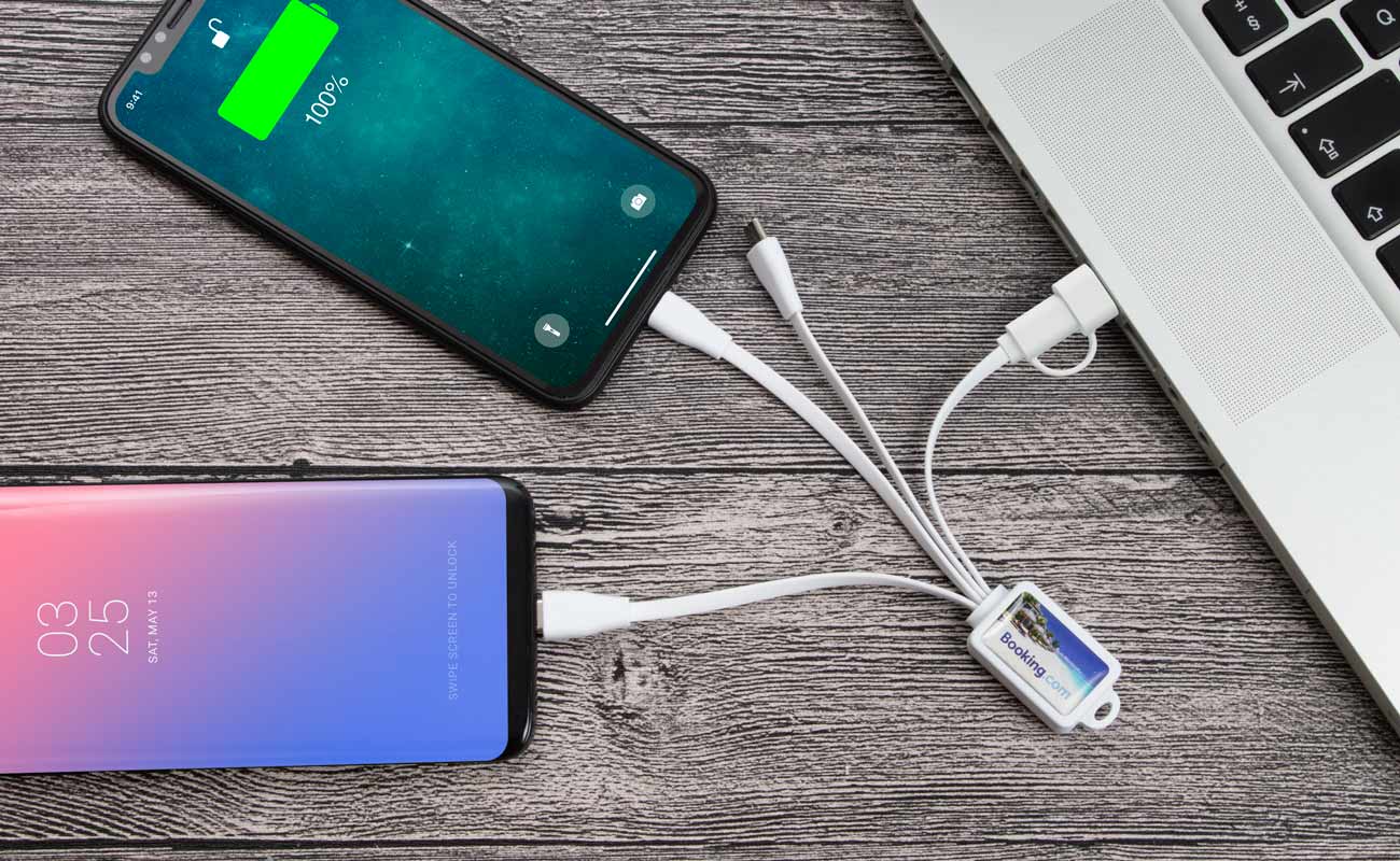 Multi - Octopus câble USB marqué gallery thumbnail