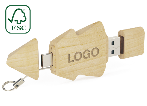 Tree Duo - Cle USB Personnalisable Tree Duo - Cle USB Personnalisable