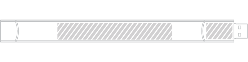 Bracelet USB Sérigraphie Bracelet USB Sérigraphie