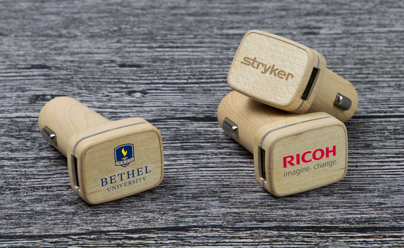 Woodie - Chargeur de Voiture Personnalisé