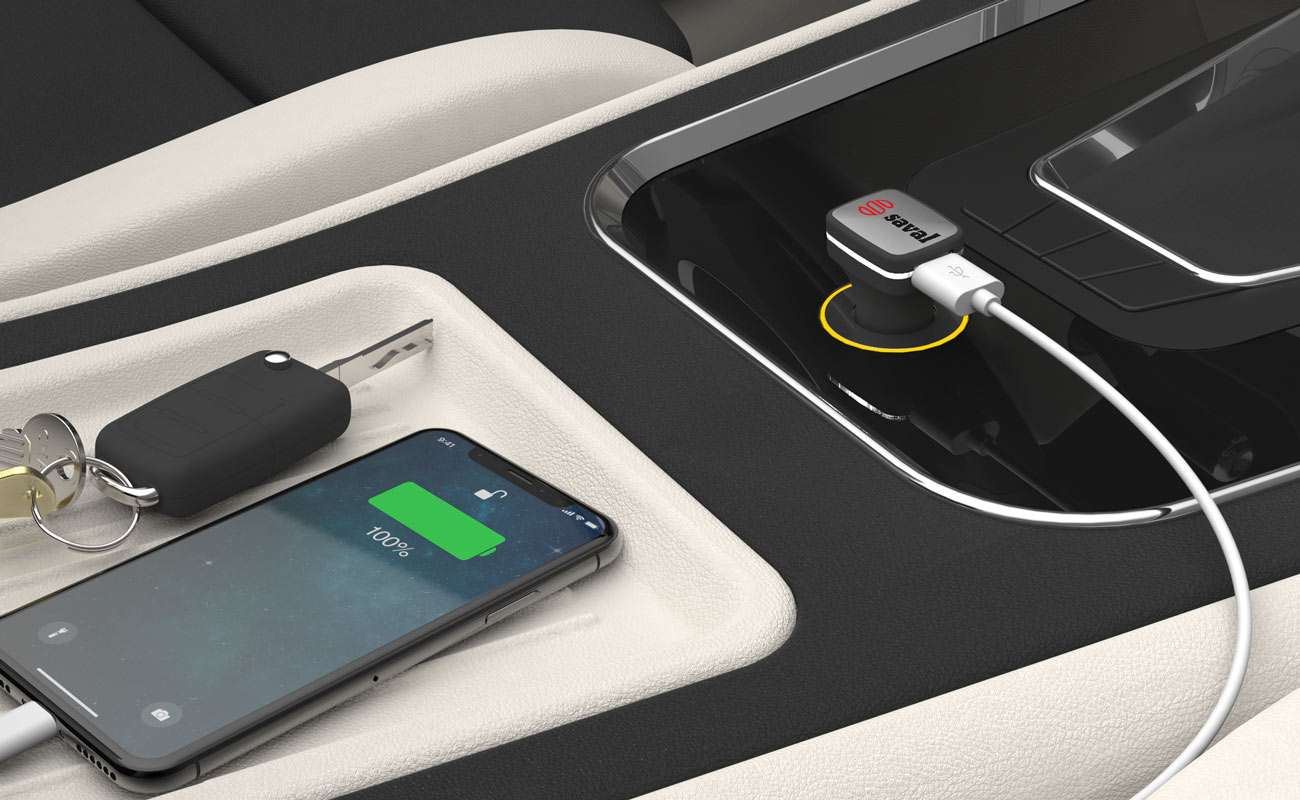 Zip - Chargeur USB Voiture Personnalisable gallery thumbnail